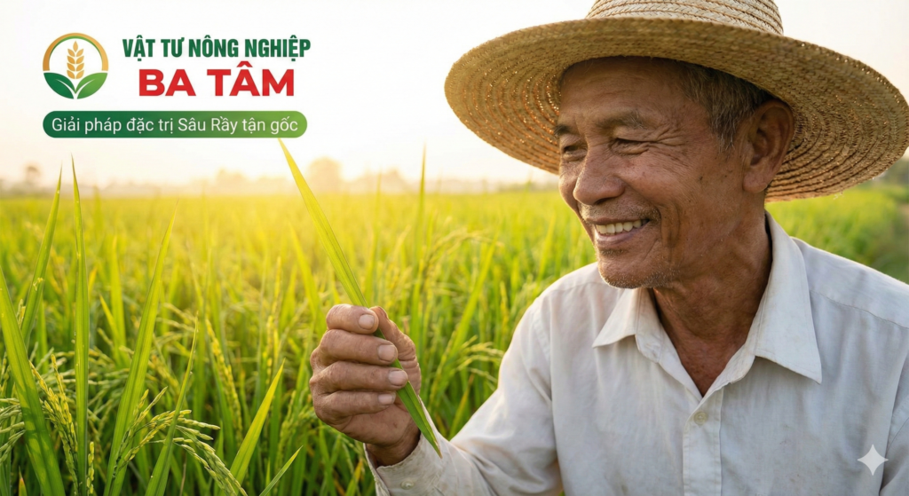 Thuốc trừ sâu rầy đặc trị giúp bảo vệ mùa màng xanh tốt tại Vật tư nông nghiệp Ba Tâm.